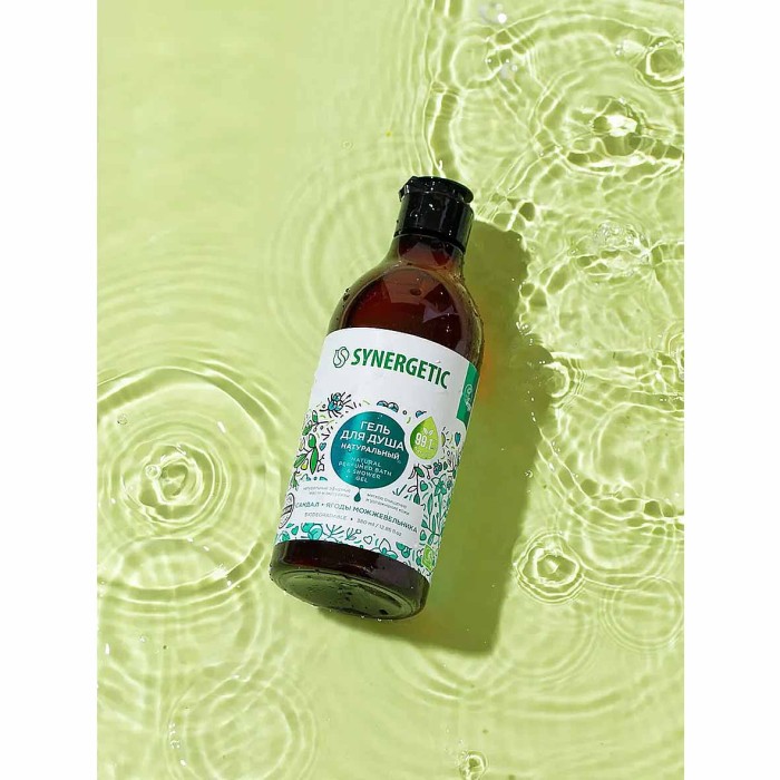 Гель для душа Synergetic Сандал и ягоды можжевельника 380мл пэт