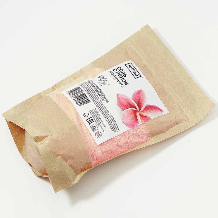 Соль для ванн с пеной Lolimi) Цветок франжипани 1кг к/у