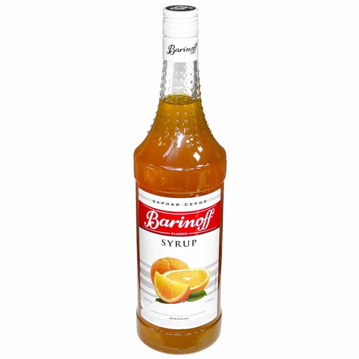Сироп Barinoff со вкусом апельсина 1л ст/б