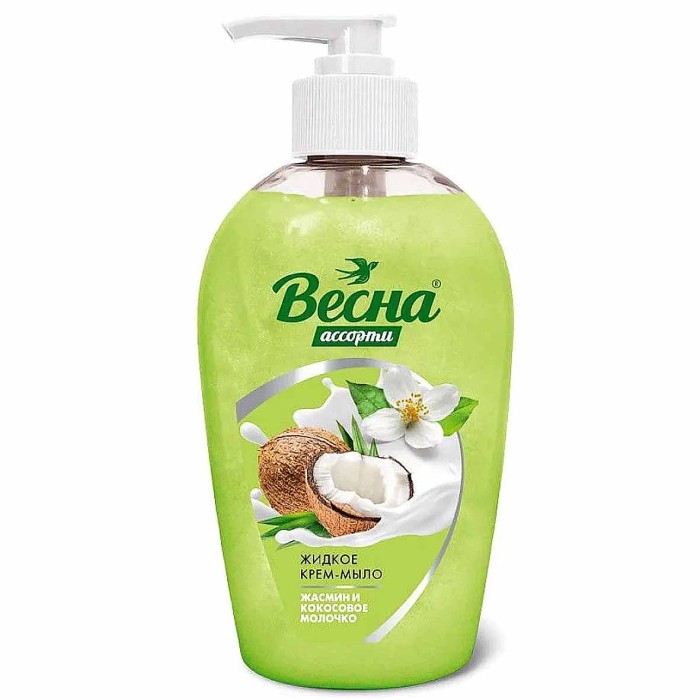 Мыло жидкое Весна Жасмин и кокосовое молочко 280гр пэт