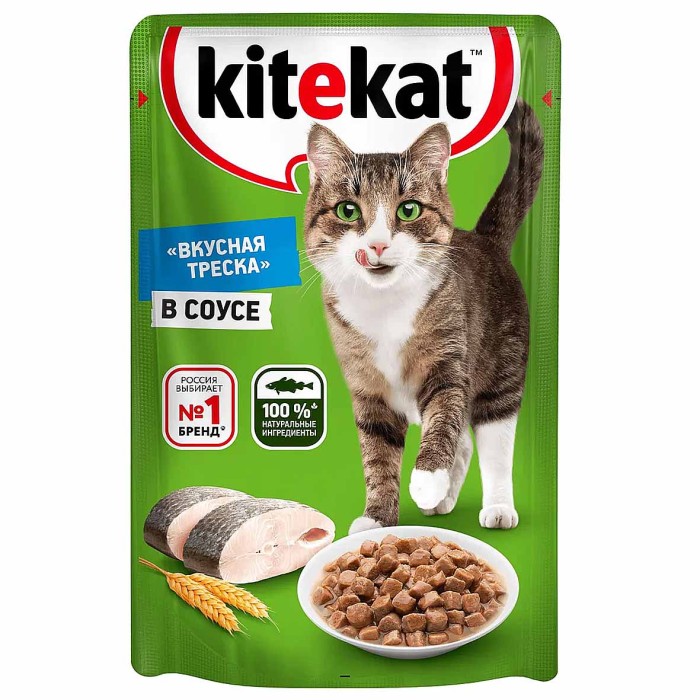 Корм для кошек Kitekat рыба в соус 85гр пауч