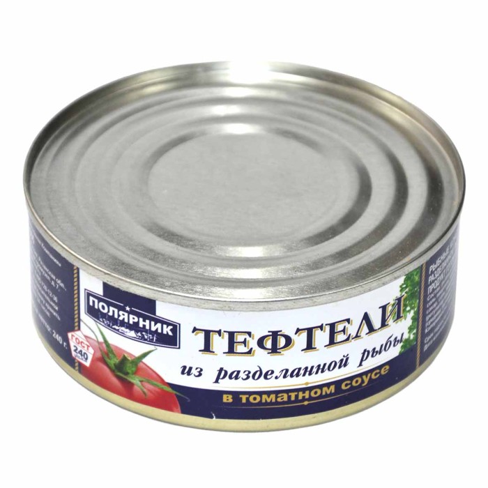 Тефтели Полярник в томатном соусе 240гр ж/б