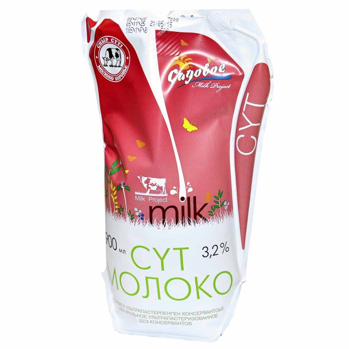 Молоко Садовое Кувшин 3.2% 900гр м/у