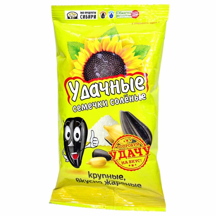 Семечки подсолнечника Удачные соленые 70гр м/у