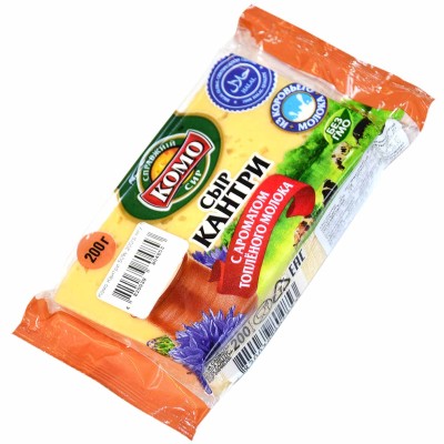 Сыр Комо Кантри 50% 200гр м/у брусок