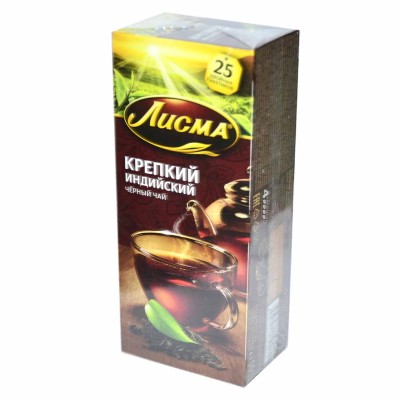 Чай Лисма Индийский черный крепкий 25*2гр к/у