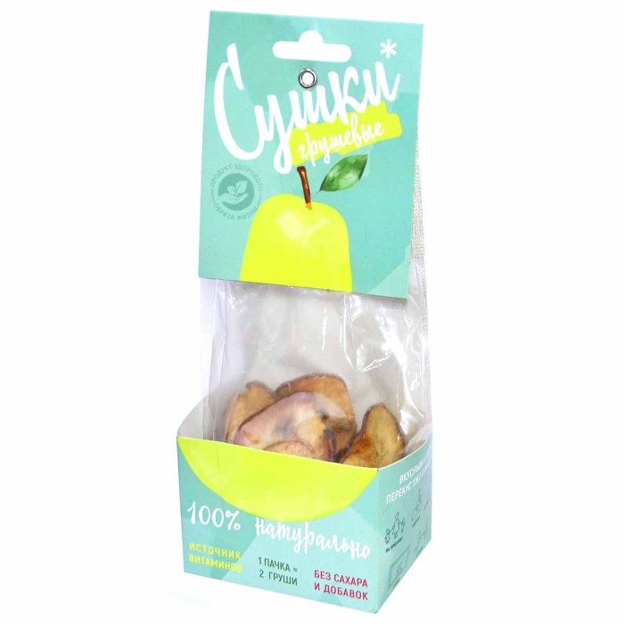 Чипсы фруктовые Сушки грушевые 30 гр к/у