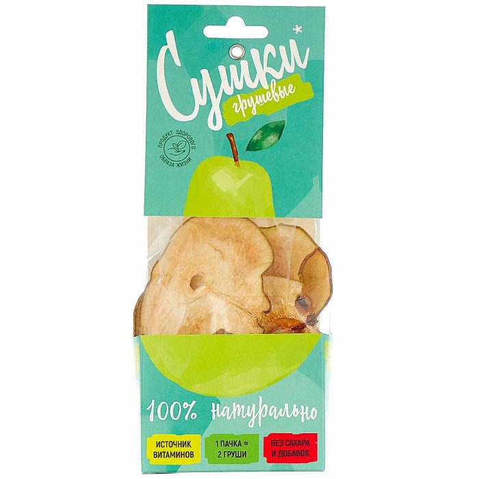 Чипсы фруктовые Сушки грушевые 30 гр к/у