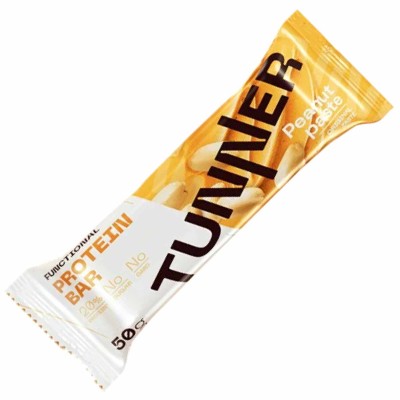 Батончик функциональный Tunner Protein Bar Арахисовая паста 50гр