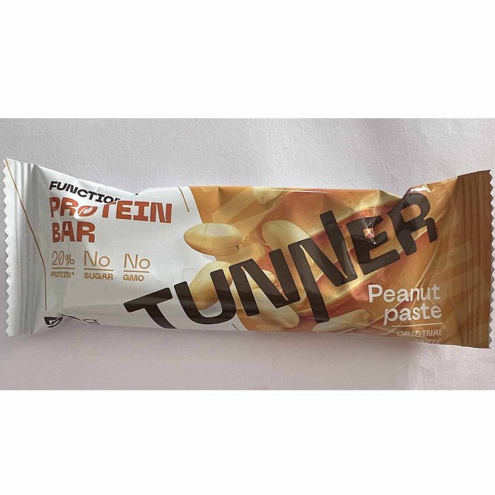 Батончик функциональный Tunner Protein Bar Арахисовая паста 50гр