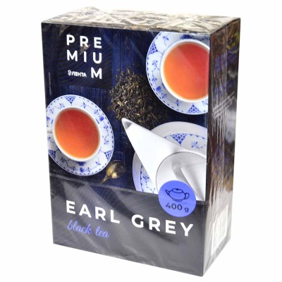 Чай Лента Premium Earl Grey черный лист 400гр к/у