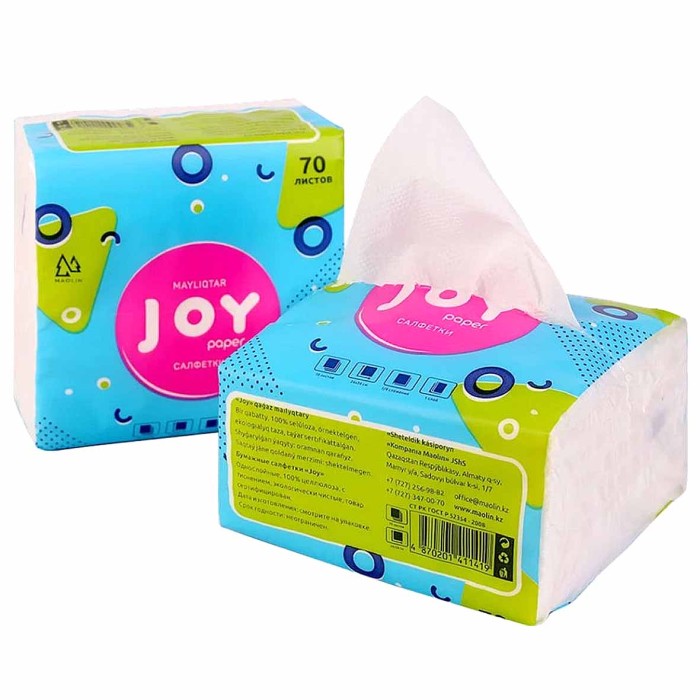 Салфетка Маолин Joy 70шт м/у