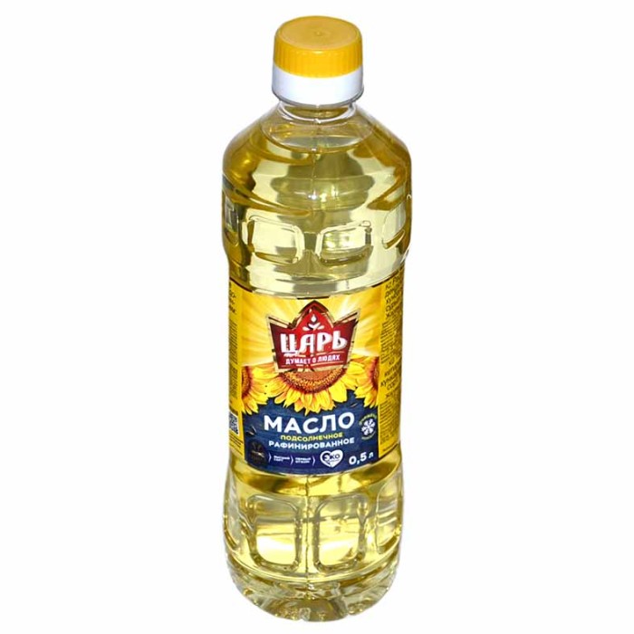 Масло подсолнечное Царь раф 500мл пэт