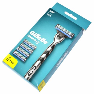 Бритва Gillette Mach3 с 1 сменной кассетой+кассеты сменные 4шт к/у