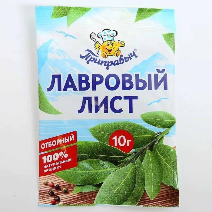 Лист лавровый Приправыч отборный 10гр м/у