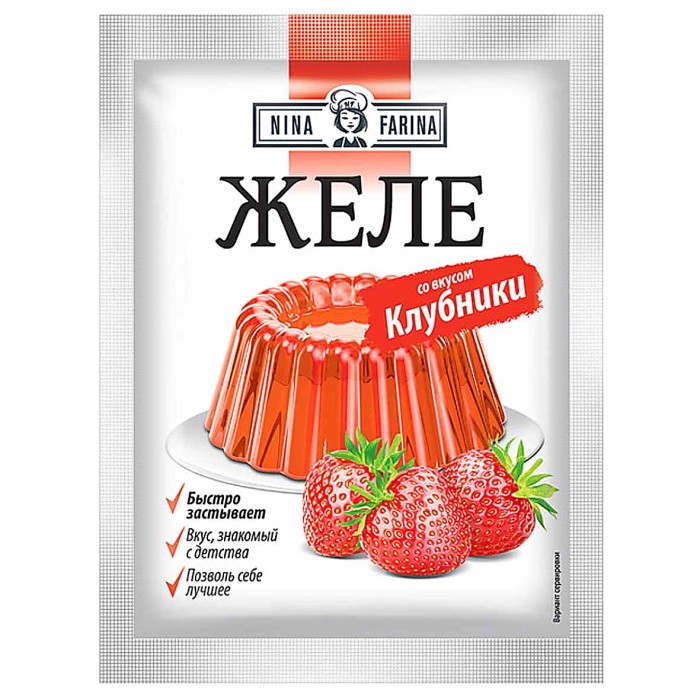 Желе Nina Farina клубники 50гр м/у
