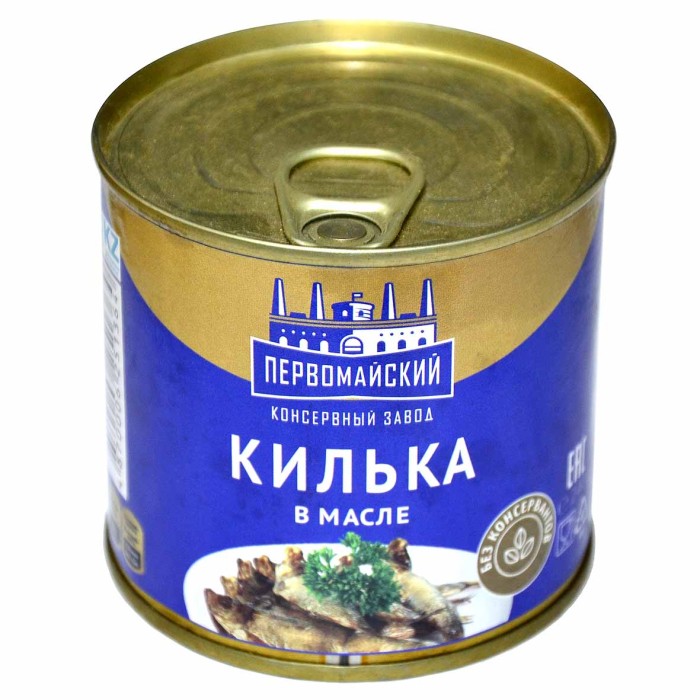 Килька Первомайск №4 в масле 240гр ж/б