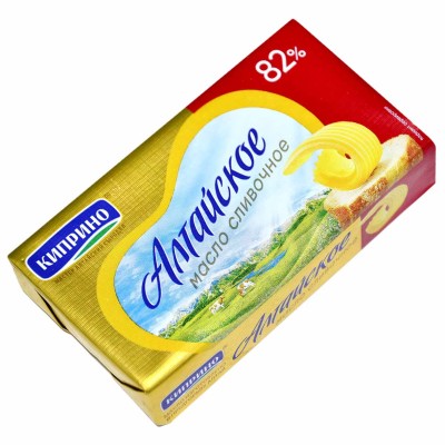 Масло сладко-сливочное Киприно Алтайское 82% 150гр м/у