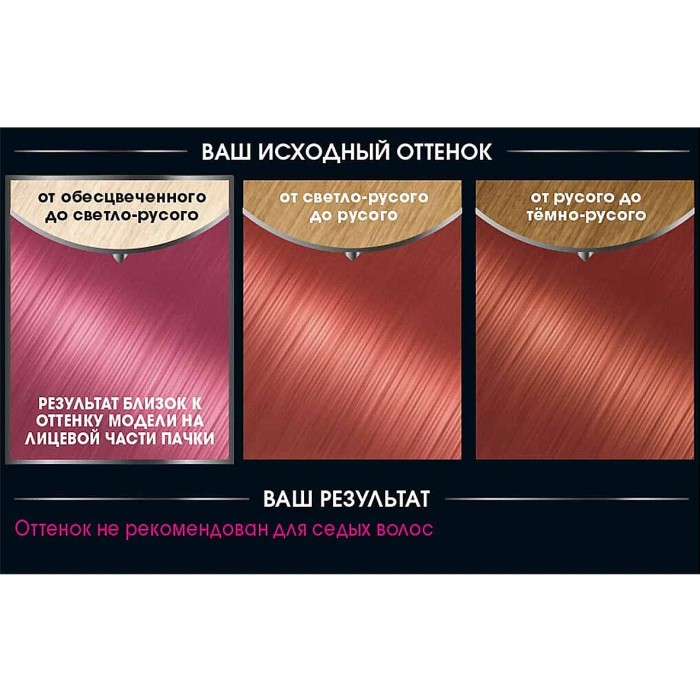 Краска для волос Garnier Olia 7.22 Металлический розовый к/у