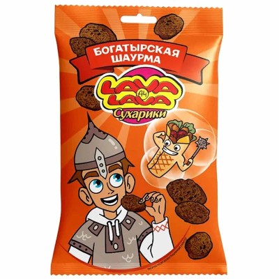 Сухарики Lava Lava Богатырская шаурма 30гр м/у