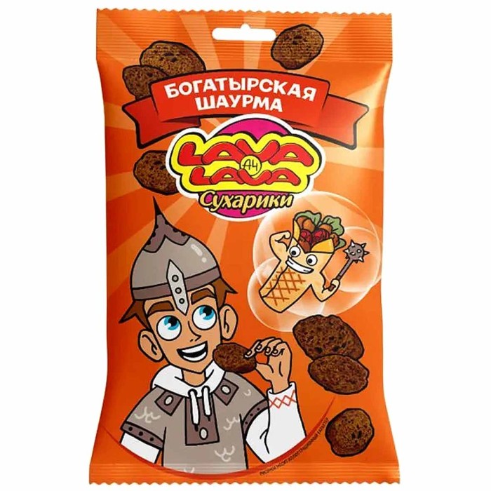 Сухарики Lava Lava Богатырская шаурма 30гр м/у