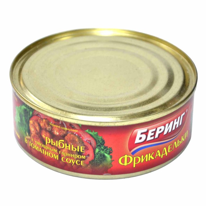Фрикадельки рыбные Беринг в т/с с/к 240гр ж/б