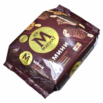 Мороженое Магнат Миндаль,брюнетка,трюфель 294гр мультипак