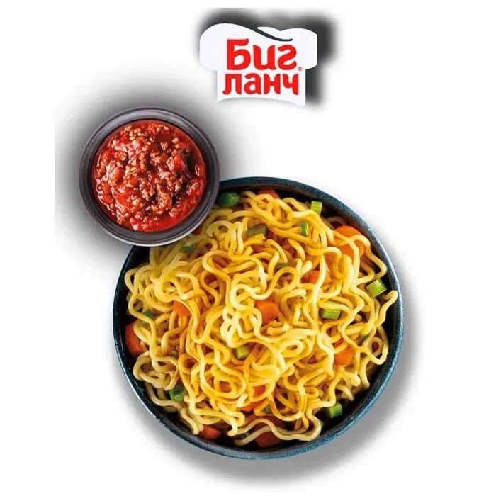Лапша Биг Ланч говядина в остром соусе 75гр м/у