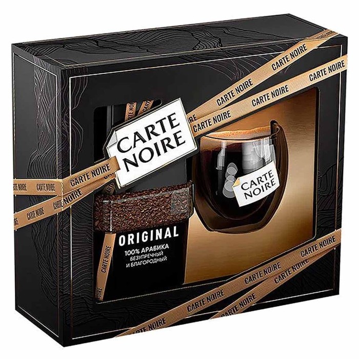 Кофе Carte Noire Original Arabica раст 95гр ст/б+чашка в подарок