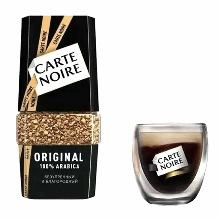 Кофе Carte Noire Original Arabica раст 95гр ст/б+чашка в подарок