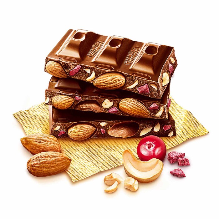 Шоколад Победа два ореха миндаль/кешью 100гр к/у