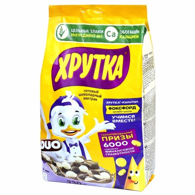 Завтрак готовый Хрутка Дуо шарики 230гр м/у