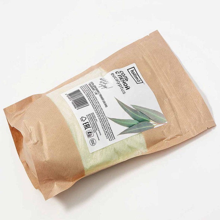 Соль для ванн с пеной Lolimi) Эвкалипт 1кг к/у