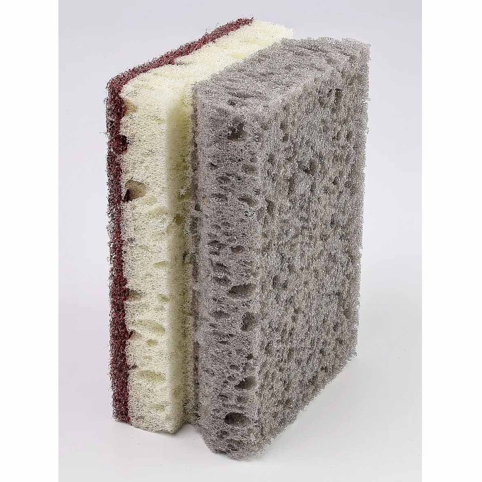 Губка Kitchen Cleaning двойная из пенополиуретана для посуды 5шт артKR-GP052