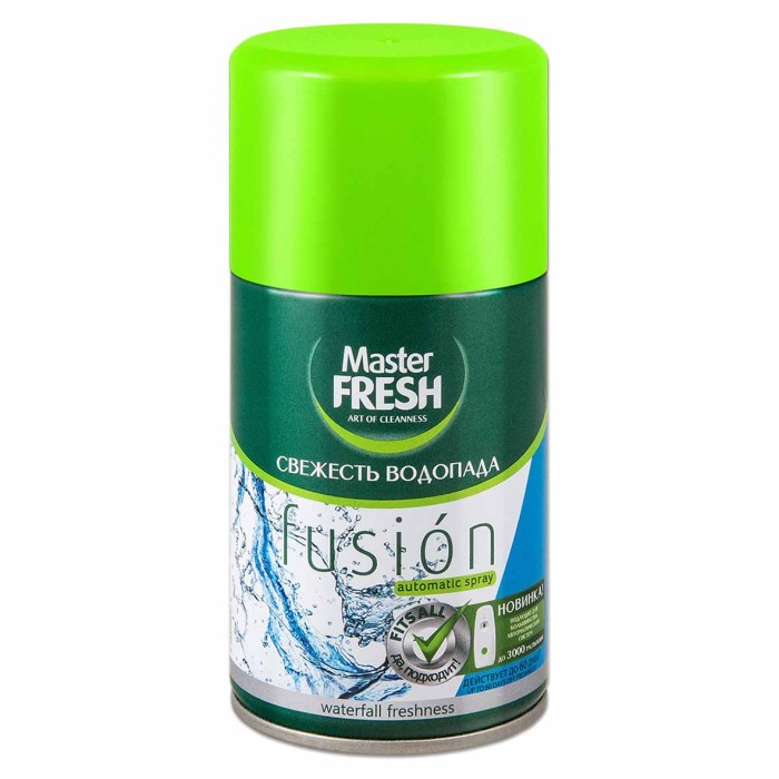 Баллон сменный Master Fresh Свежесть водопада 250мл ж/б