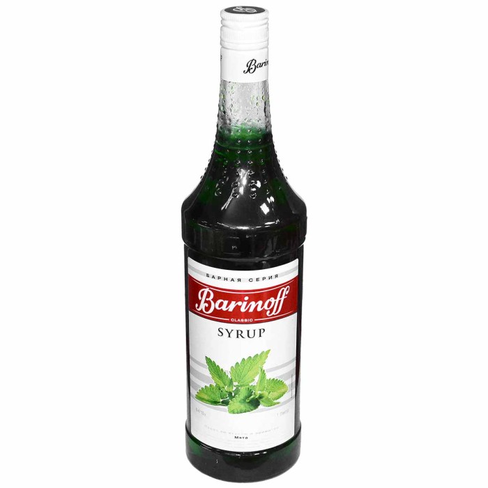 Сироп Barinoff со вкусом мяты 1л ст/б