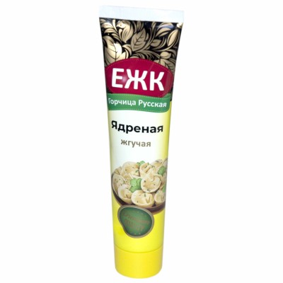 Горчица ЕЖК Ядреная жгучая 130гр туба