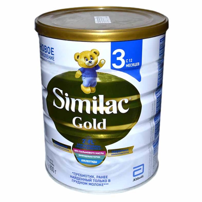Смесь Similac Gold 3 молочная с 12мес 800гр ж/б
