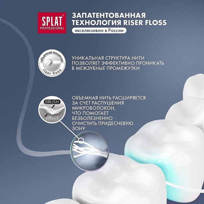 Нить зубная Splat Professional DentalFloss Клубника 30м пэт