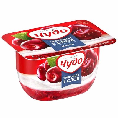Десерт творожный Чудо вишня 4,2% 100гр пэт