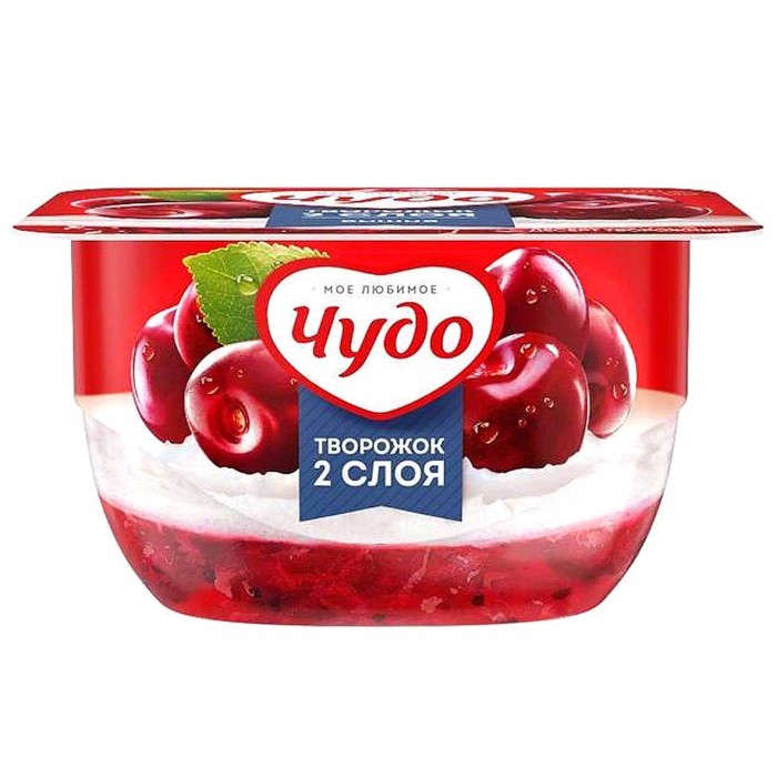 Десерт творожный Чудо вишня 4,2% 100гр пэт