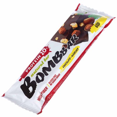 Батончик BombBar Protein шоколад-фундук 60гр м/у
