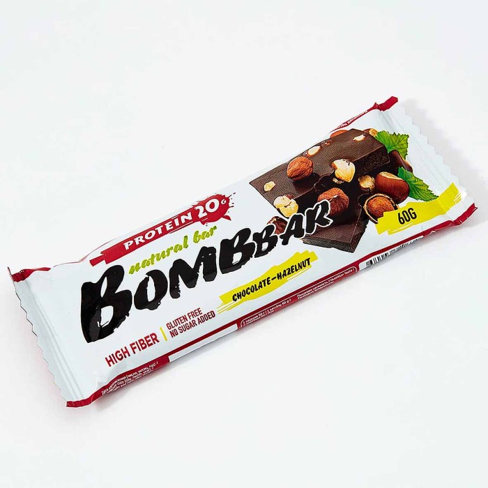 Батончик BombBar Protein шоколад-фундук 60гр м/у