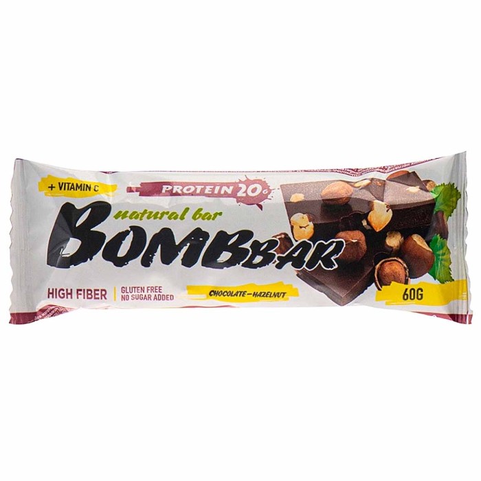 Батончик BombBar Protein шоколад-фундук 60гр м/у