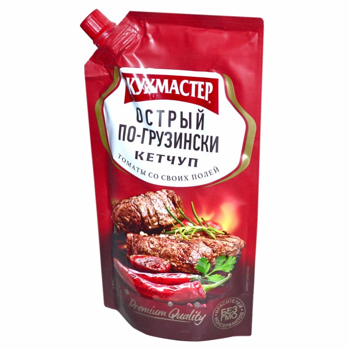 Кетчуп кухмастер Острый по-грузински 350гр д/п