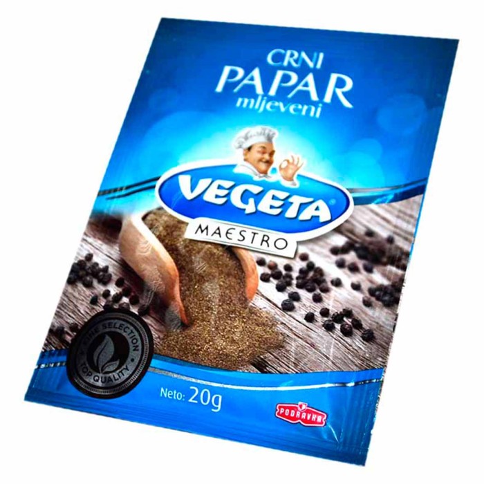 Перец черный Vegeta Natur молотый 20гр м/у