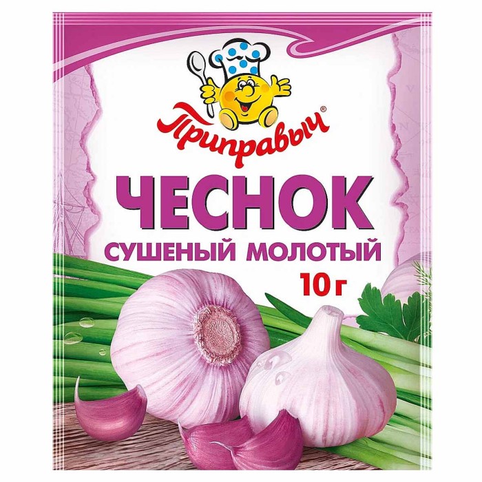 Чеснок Приправыч сушеный молотый 10гр м/у