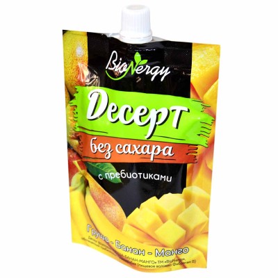 Десерт BioNergy фруктовый MIX без сахара 140гр д/п