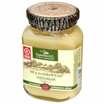 Мед Берестов Башкирхан Липовый 200гр ст/б