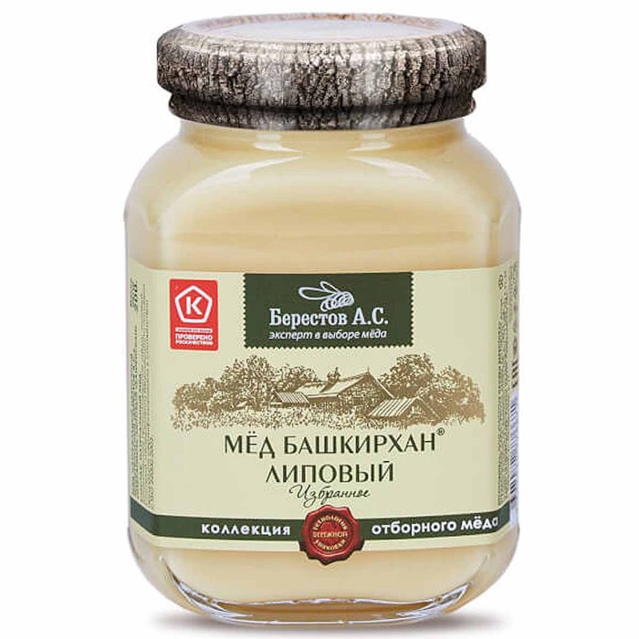 Мед Берестов Башкирхан Липовый 200гр ст/б